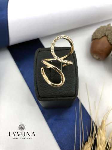 انگشتر طلایی عسل منحنی