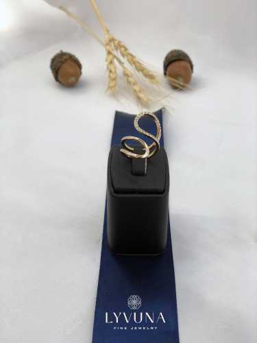 انگشتر نقره ای عسل منحنی